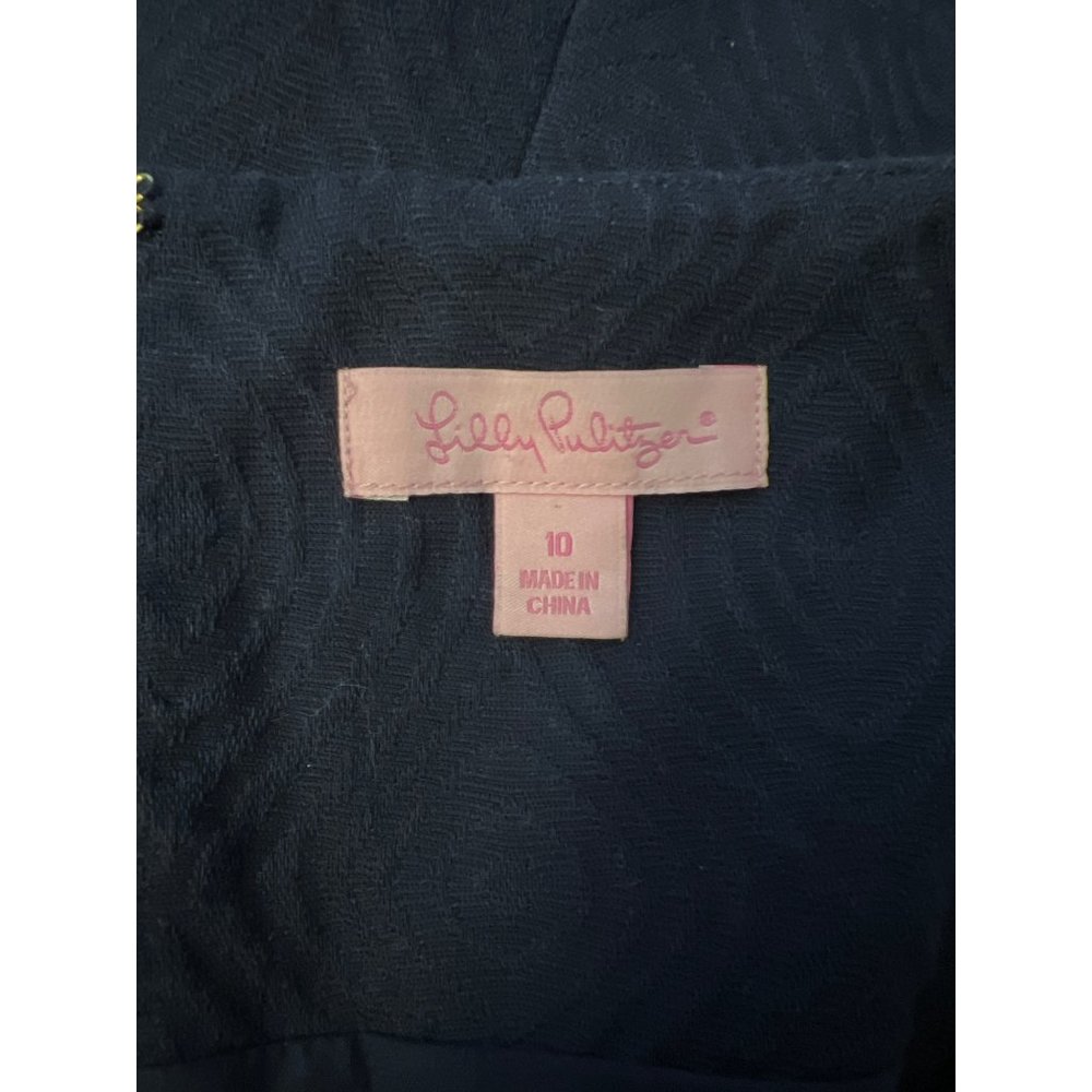 Lilly Pulitzer Metallic Embroidered Adelson Shift Dress 10 - Picture 6 of 8